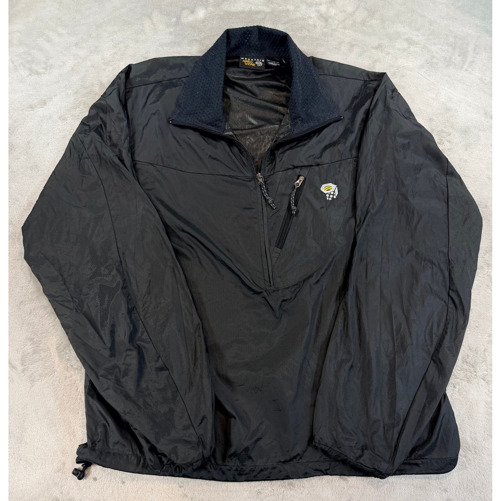 Mountain Hardwear Mens Lightweight Quarter Zip Outdoor Hiking Windbreaker Small